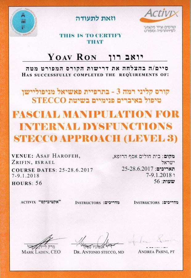 Stecco - Fascial Manipulation level 3