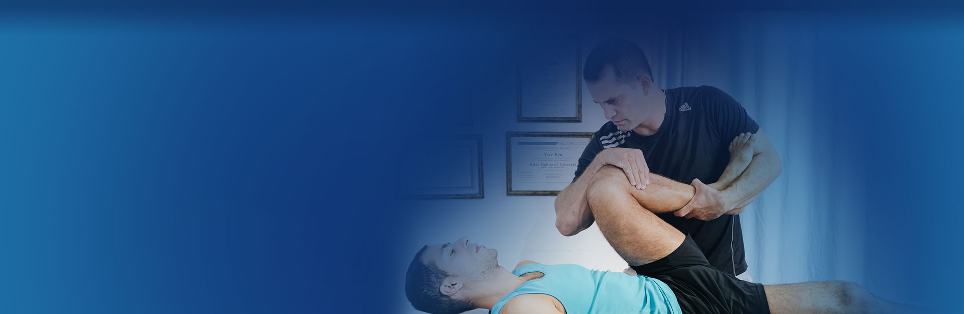 טיפול בכאבי ברכיים וגב תחתון בקליניקה לפיזיותרפיה יואב רון